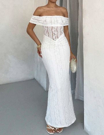 Rochie lunga SHEIN, alb