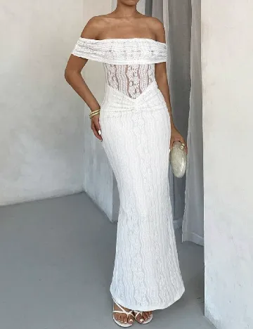 Rochie lunga SHEIN, alb