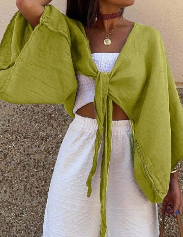 Top SHEIN, verde