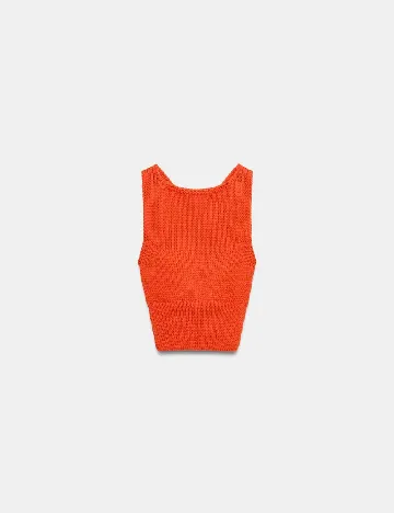 Top Zara, portocaliu