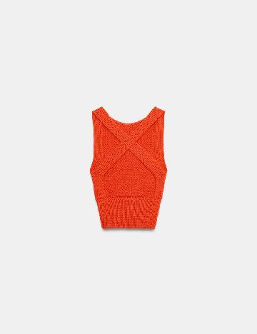 Top Zara, portocaliu