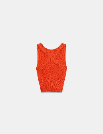 Top Zara, portocaliu