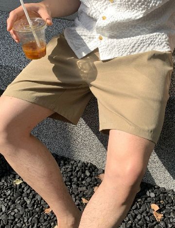 Pantaloni scurti Shein Kids, kaki