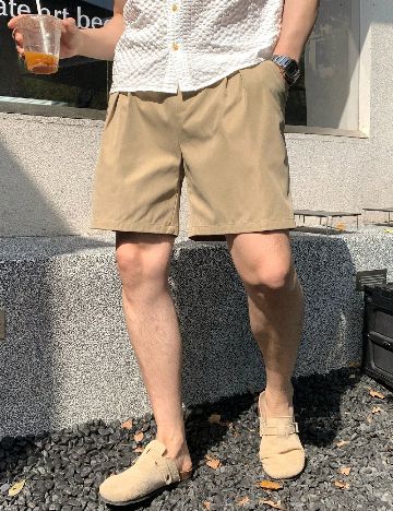 Pantaloni scurti Shein Kids, kaki