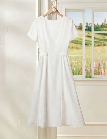 Rochie medie SHEIN, alb