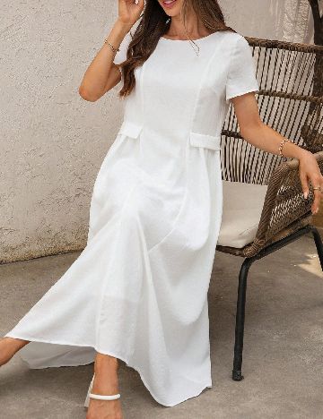 Rochie medie SHEIN, alb