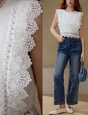 Bluza MOTF, alb