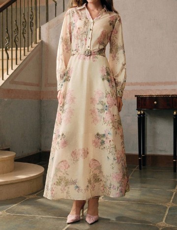 Rochie lunga MOTF, floral
