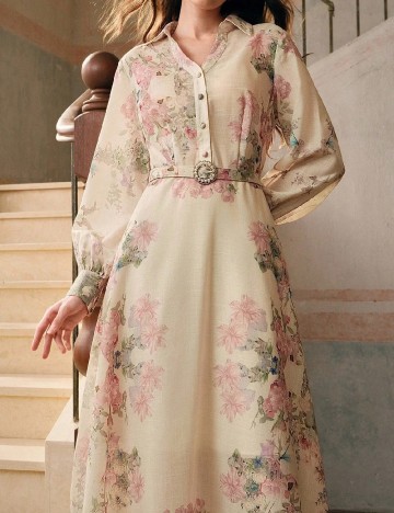 Rochie lunga MOTF, floral