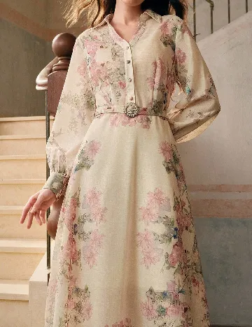 Rochie lunga MOTF, floral