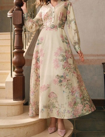 Rochie lunga MOTF, floral