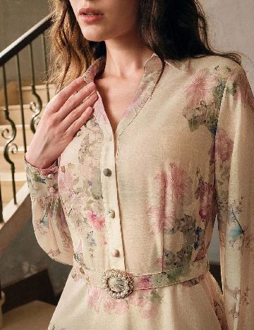 Rochie lunga MOTF, floral