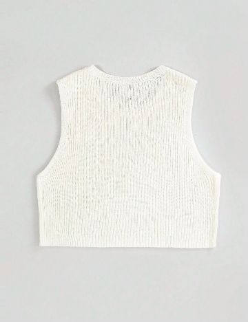 Top SHEIN CURVE, ecru