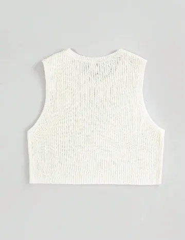 Top SHEIN CURVE, ecru