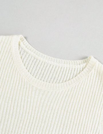 Top SHEIN CURVE, ecru