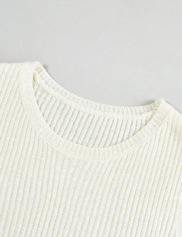 Top SHEIN CURVE, ecru