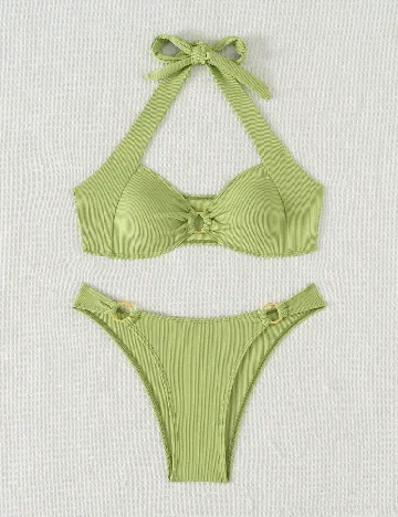 Costum de baie SHEIN, verde