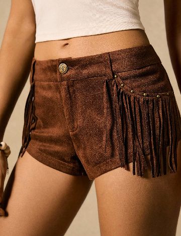 Pantaloni scurti SHEIN, maro