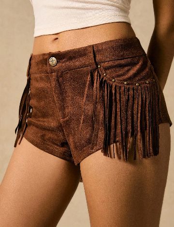 Pantaloni scurti SHEIN, maro