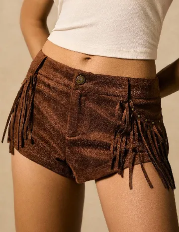 Pantaloni scurti SHEIN, maro