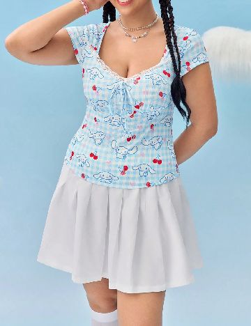 Tricou SHEIN CURVE, bleu