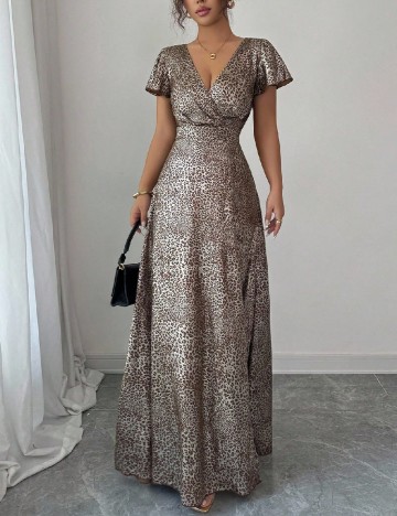 Rochie lunga SHEIN, animal print