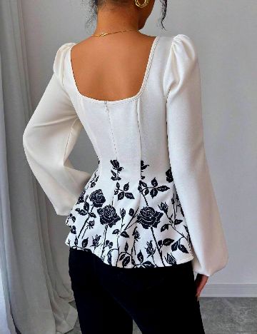 Bluza SHEIN, ecru