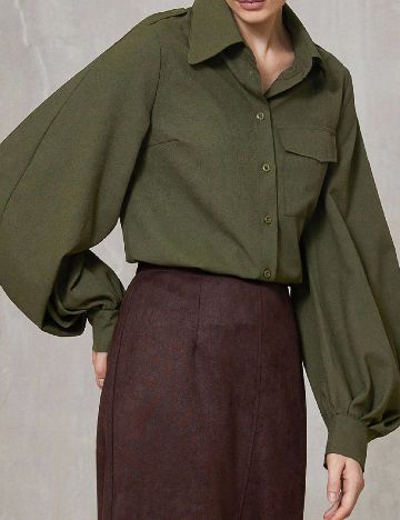 Camasa SHEIN, verde