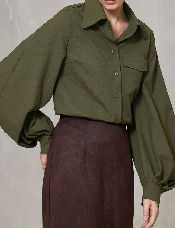 Camasa SHEIN, verde