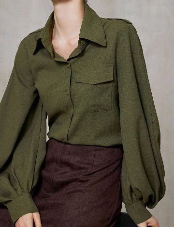 Camasa SHEIN, verde