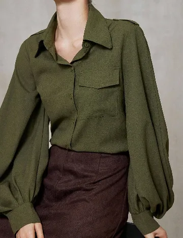 Camasa SHEIN, verde