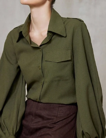 Camasa SHEIN, verde