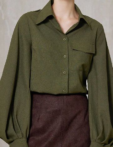 Camasa SHEIN, verde