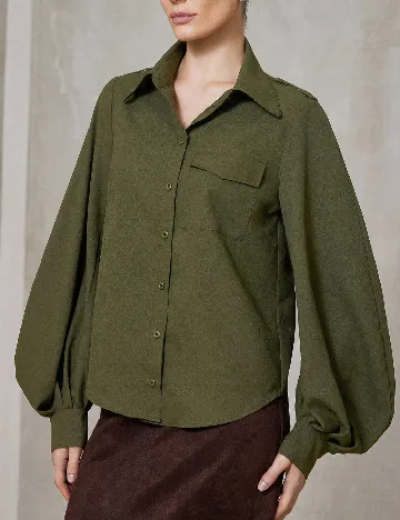 Camasa SHEIN, verde