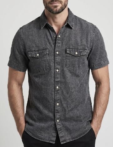 Camasa Pull&Bear, gri