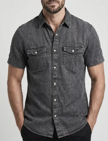 Camasa Pull&Bear, gri