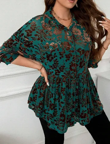 Camasa Emery Rose Curve, verde