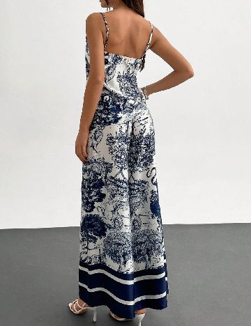 Compleu SHEIN, alb/bleumarin