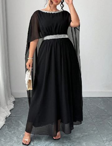Rochie lunga SHEIN CURVE, negru