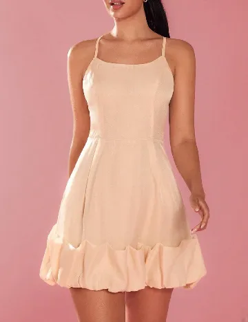 Rochie scurta SHEIN, crem