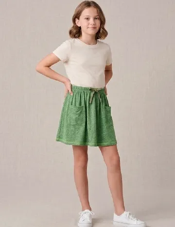 Fusta Zara, verde