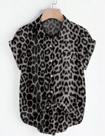 Camasa SHEIN CURVE, animal print