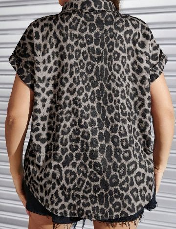 Camasa SHEIN CURVE, animal print