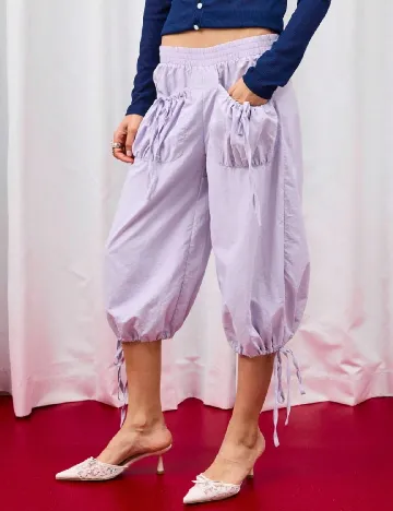 Pantaloni trei sferturi Courez, mov