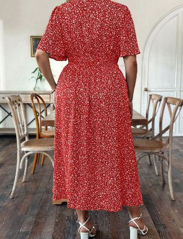 Rochie lunga SHEIN CURVE, rosu