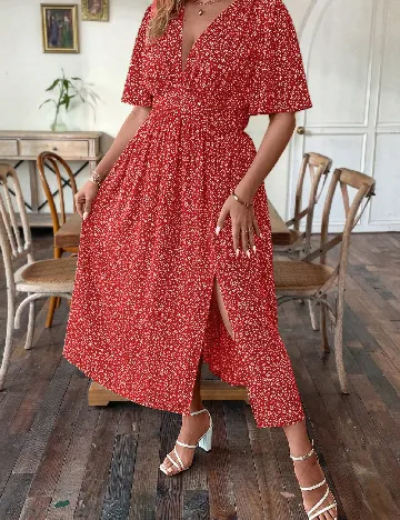 Rochie lunga SHEIN CURVE, rosu