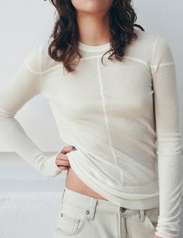 Bluza Zara, alb