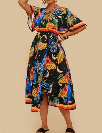 Rochie scurta SHEIN CURVE, mix culori