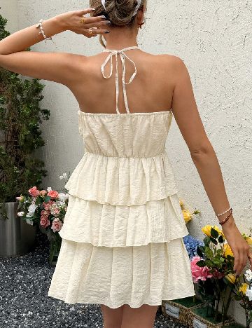 Rochie scurta SHEIN, crem