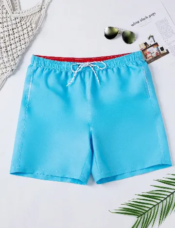 Set short de baie SHEIN Plus Size Men, albastru
